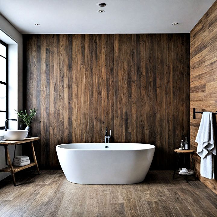 striking textured wood wall panels