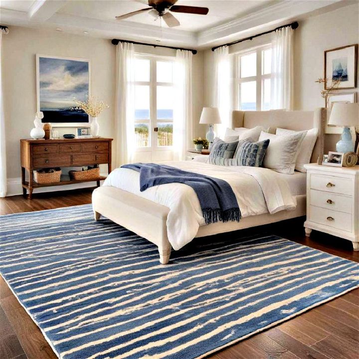 striped area rug for bedroom
