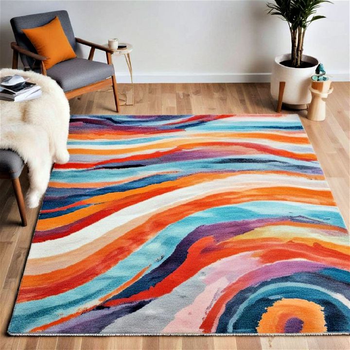 stunning abstract modern rug