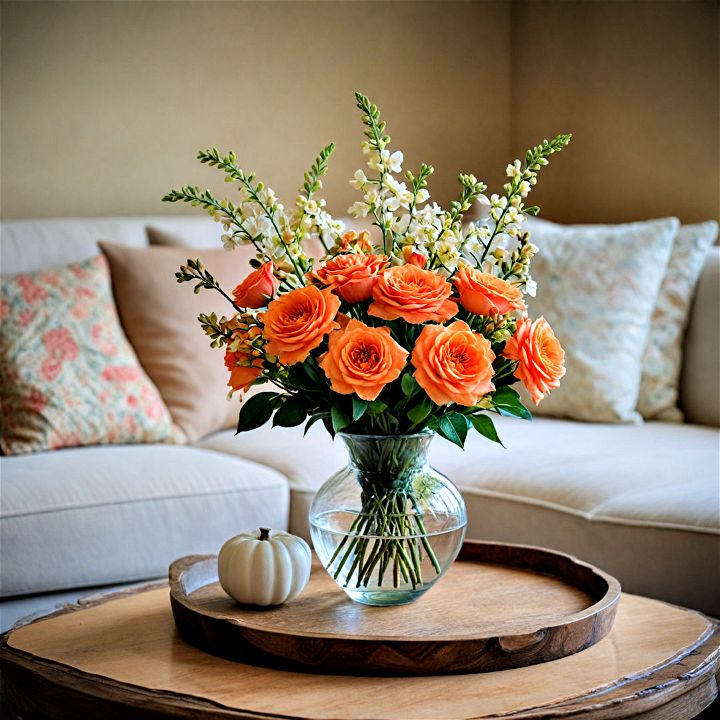 stunning floral centerpiece for coffee table decor