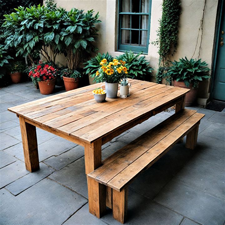 sturdy and beautiful pallet dining table