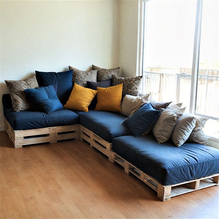 stylish and comfortable pallet sofa