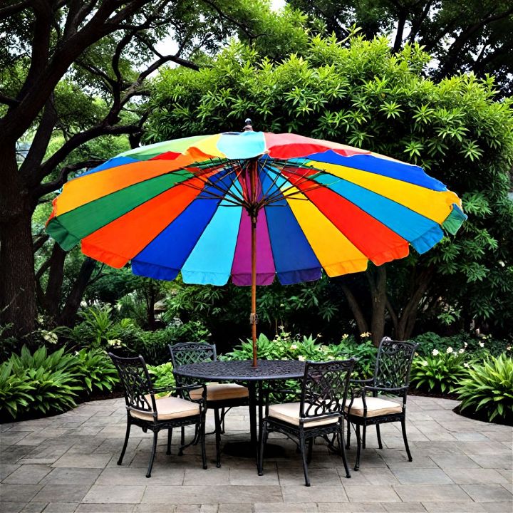 stylish and functional garden umbrella