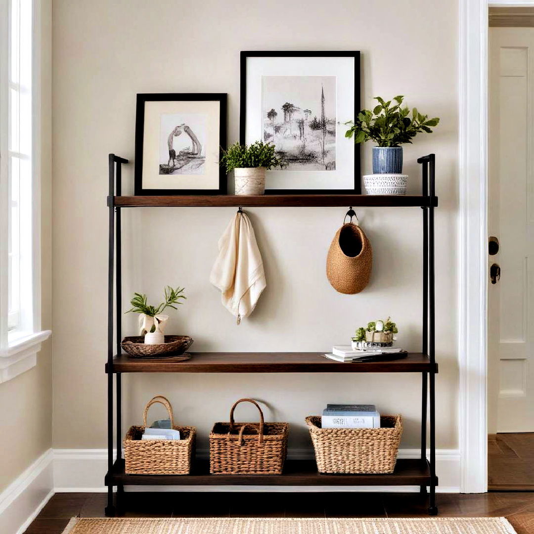 stylish and functional shelving unit