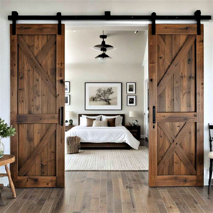 stylish and functional sliding barn door
