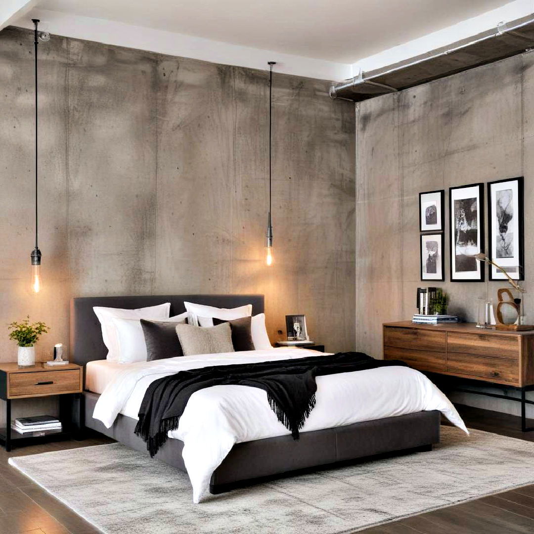 stylish urban modern bedroom