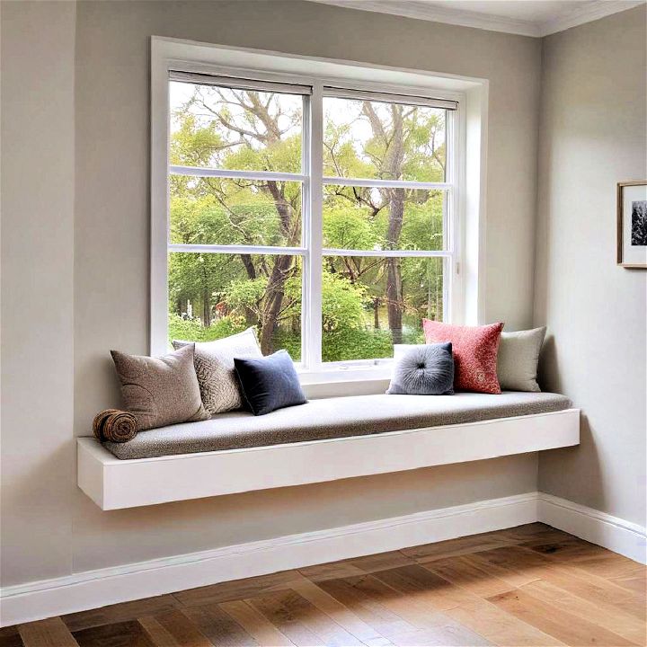 stylish and practical addition floating window bench