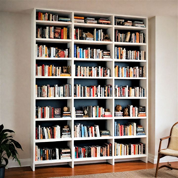 stylish bookshelf for keeping things tidy