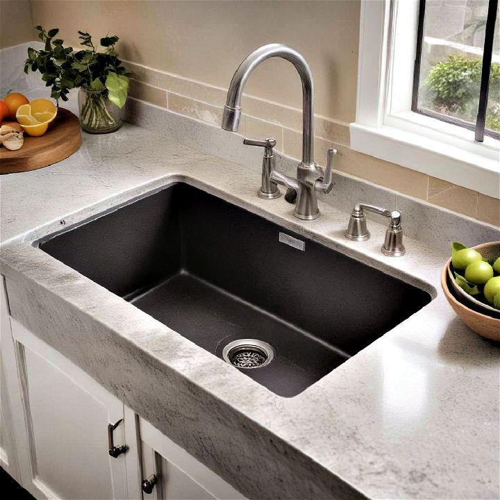stylish composite granite sinks for kitchen