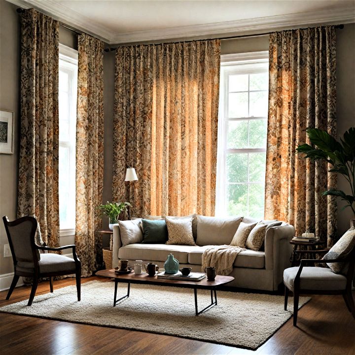 stylish curtains to add a luxurious feel