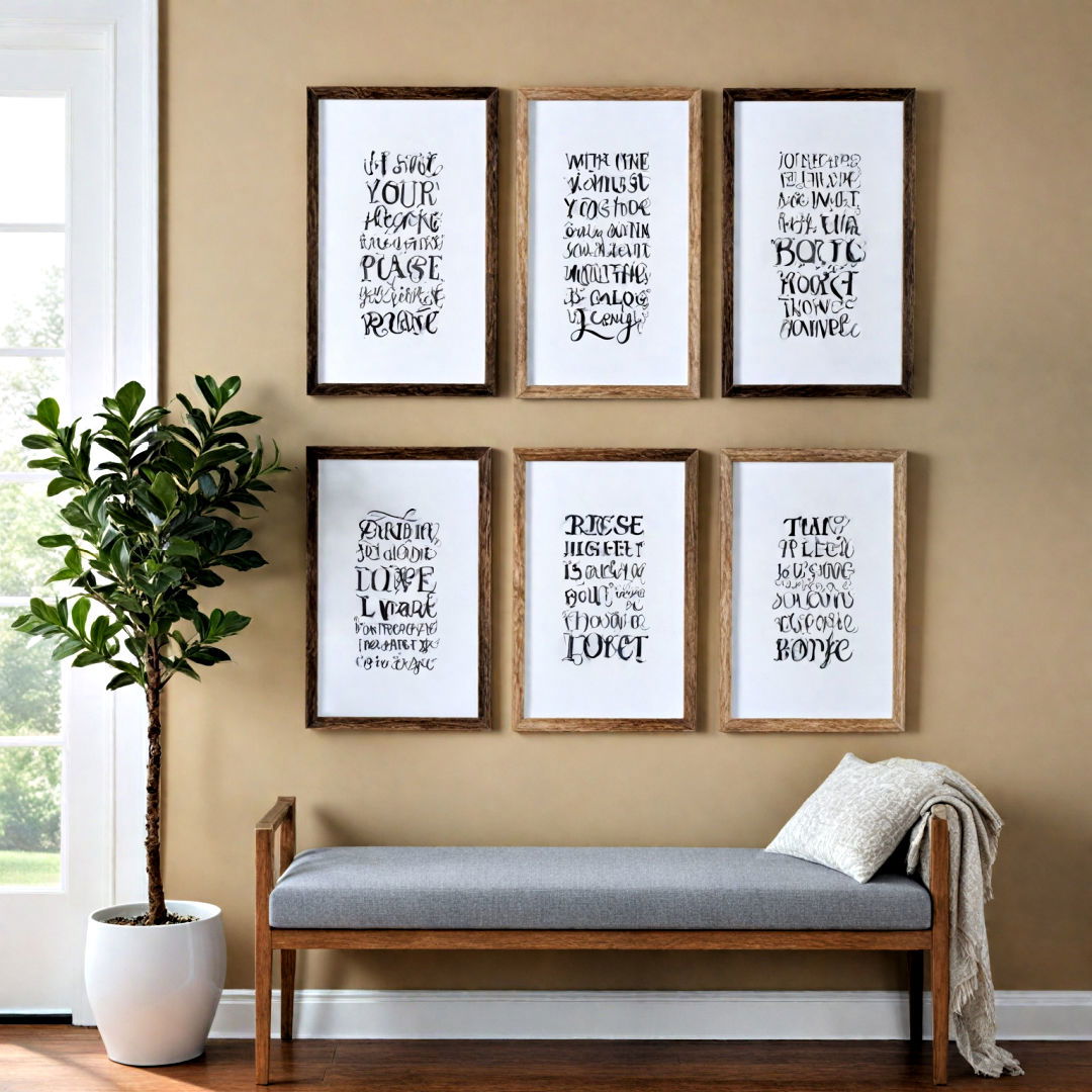 stylish inspirational quotes decor