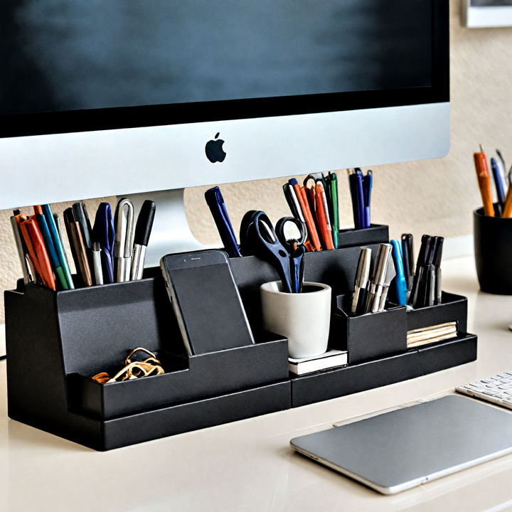 stylish magnetic desk organizer