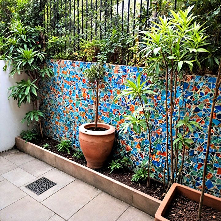 stylish mosaic tile wall