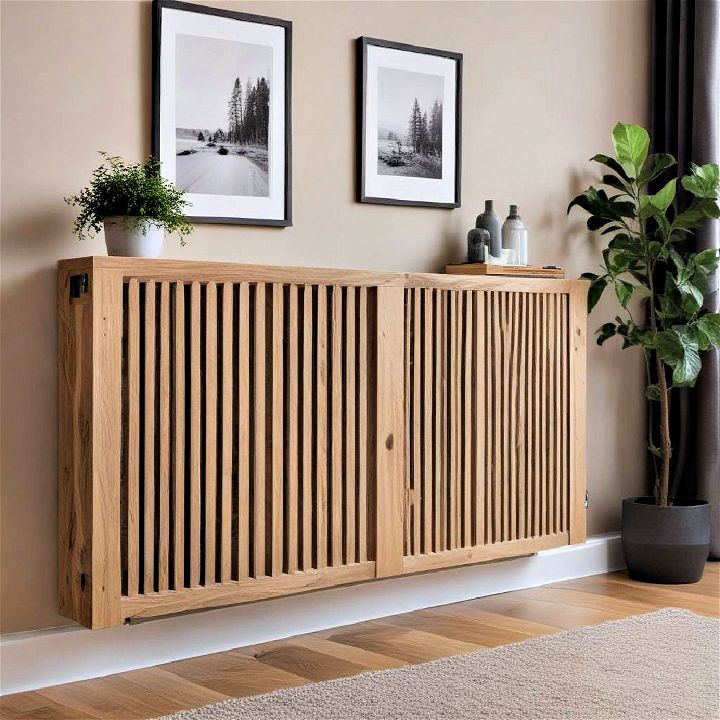 stylish radiators with wooden covers
