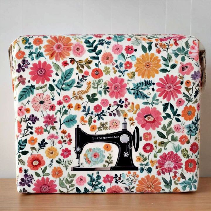 stylish sewing machine from dust
