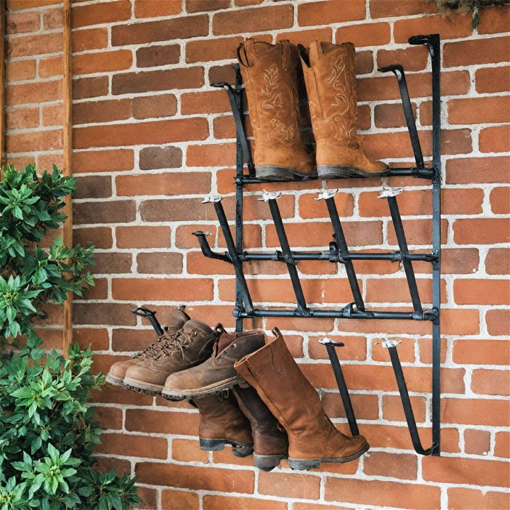 stylish wall mounted boot rack