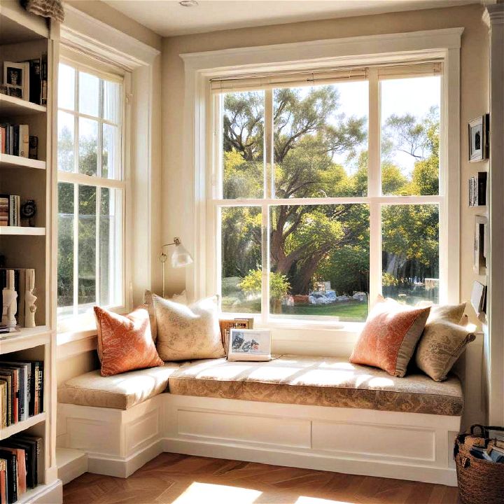 sun drenched reading spot window seat