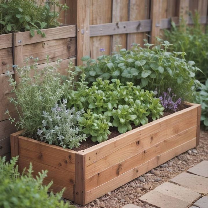 sustainable perennial herb garden