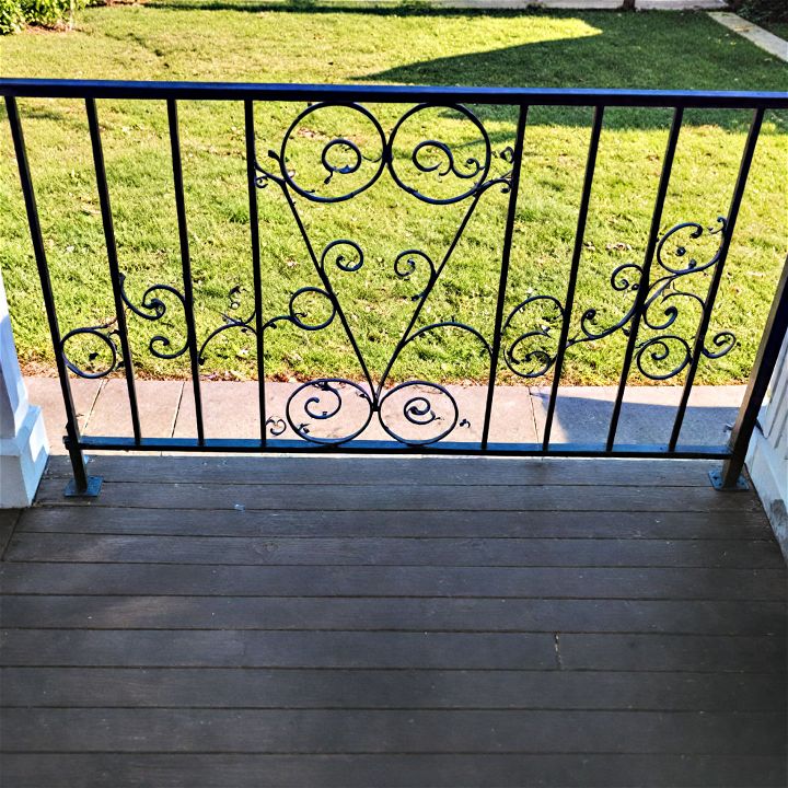 sustainable and unique salvaged material porch railing