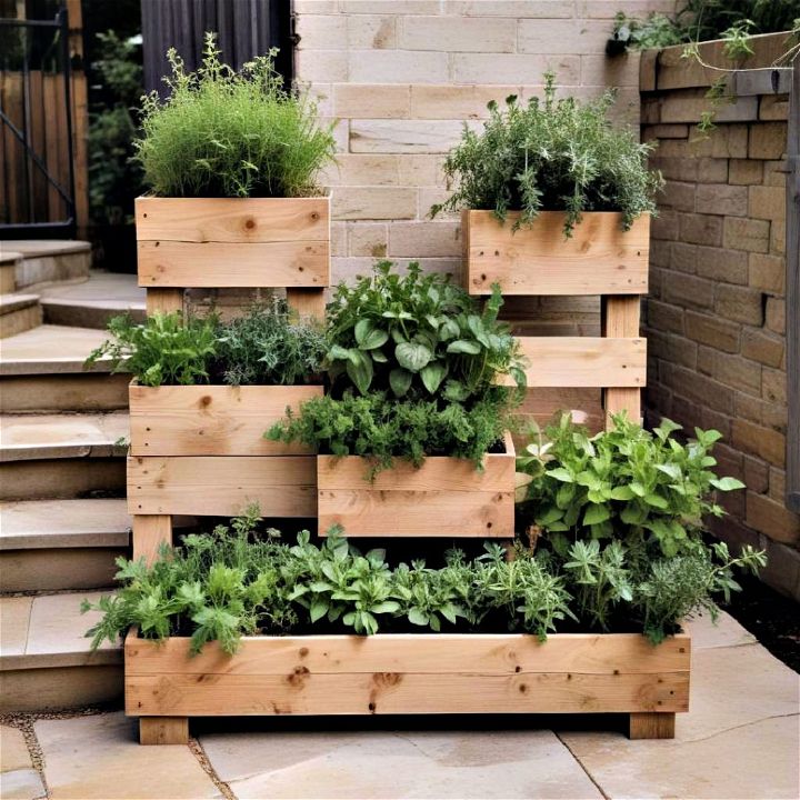 tiered herb garden for outdoor and indoor