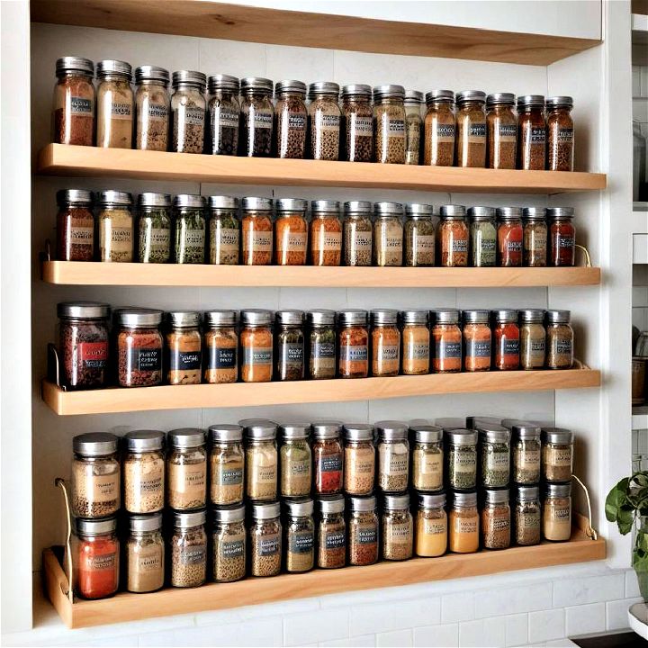 tiered spice shelves idea