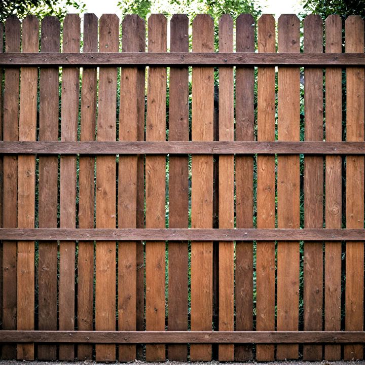 timeless and classic wooden slat fence privacy