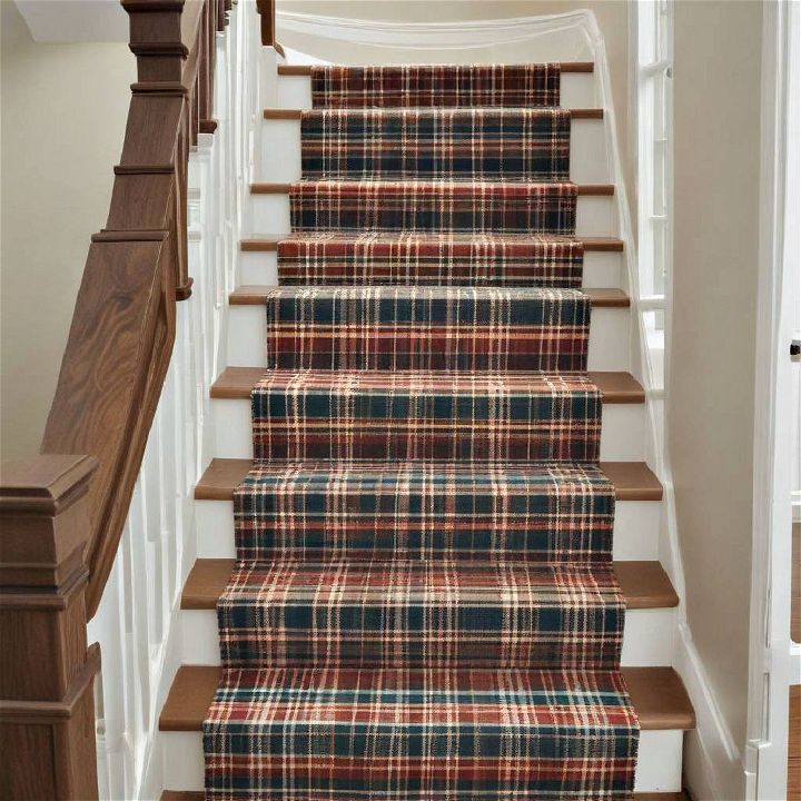 timeless and cozy plaid runner