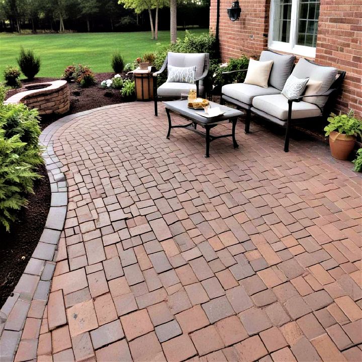 timeless clay paver for patio