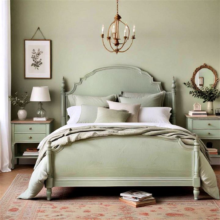 timeless vintage flair with sage accents