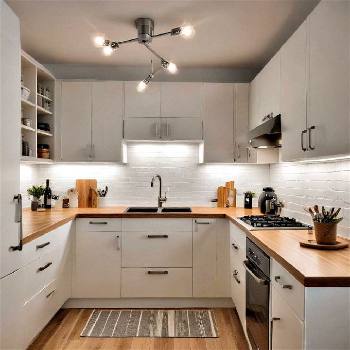 track lighting for small kitchen