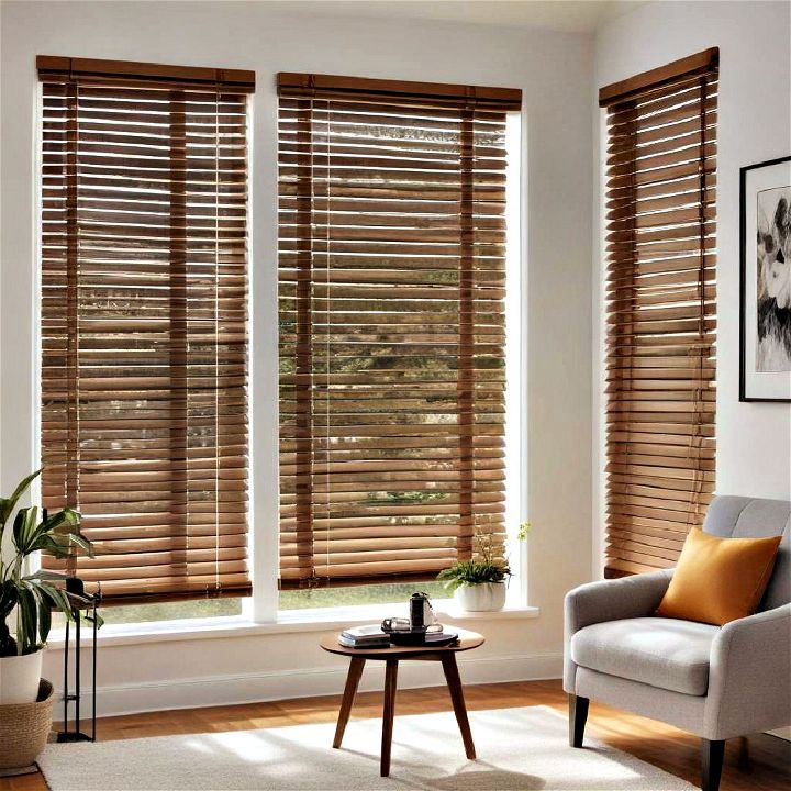 traditional and modern wooden blinds