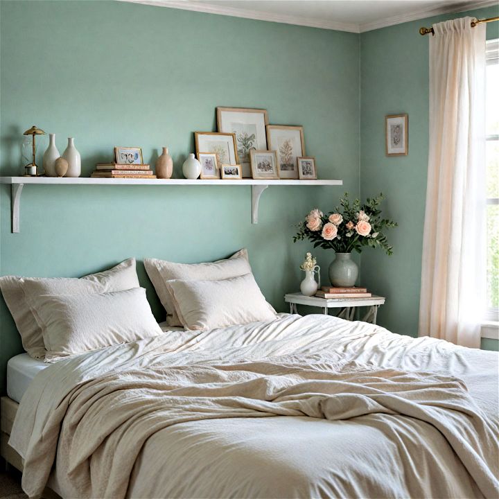 tranquil color palette for primary bedroom