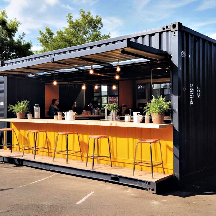 trendy container café