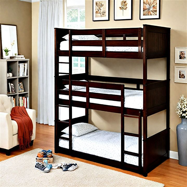 triple bunk beds for larger families