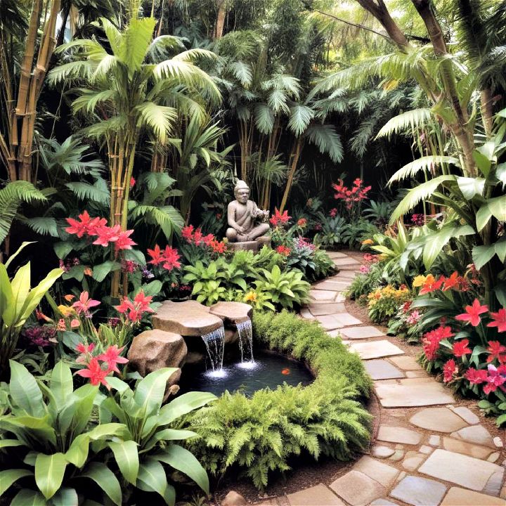 turn your garden into a tropical retreat