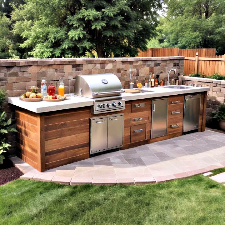 ultimate entertainment zone with an outdoor kitchen