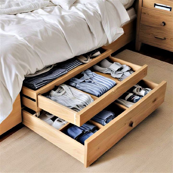 under bed storage to maximize space