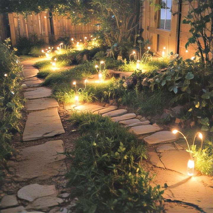 underground fairy lights for garden