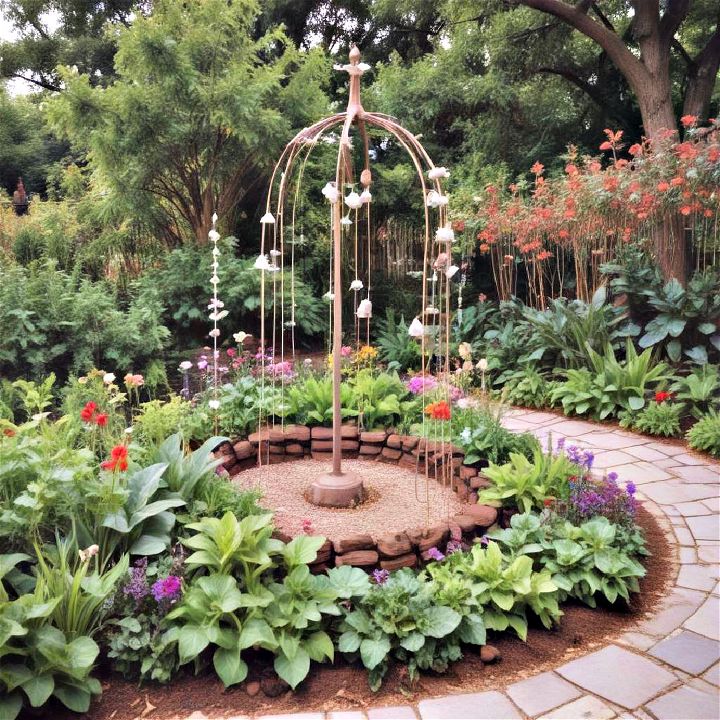 unique aesthetic garden art installations