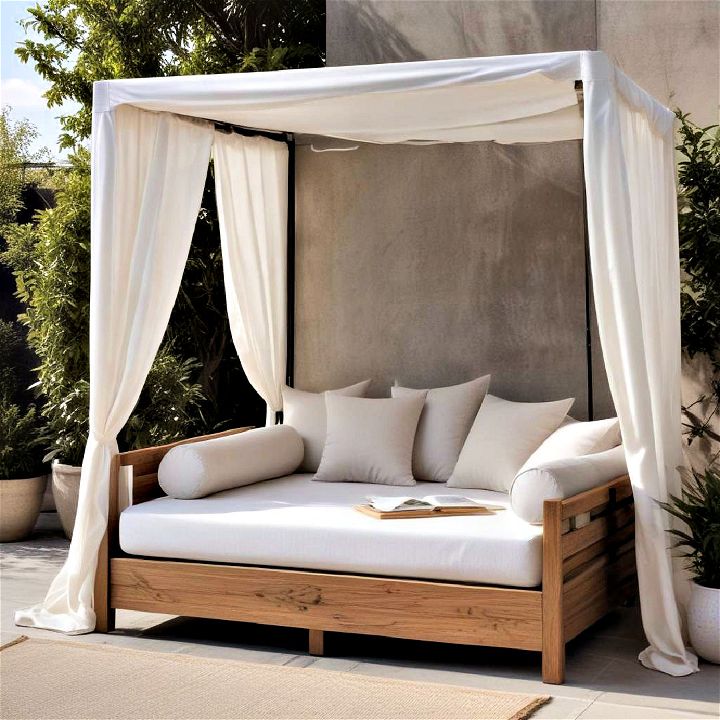 unique and charming daybed with canopy