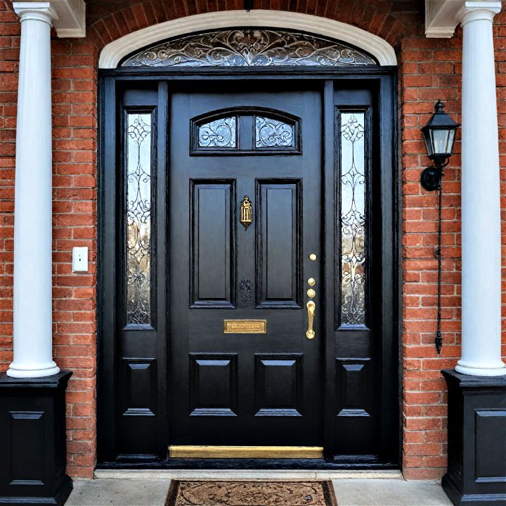 unique and custom engraved front door