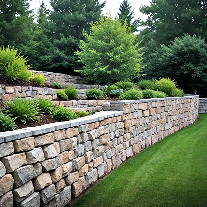 unique and efficient hybrid retaining wall system