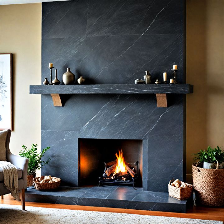 unique and long lasting soapstone hearth