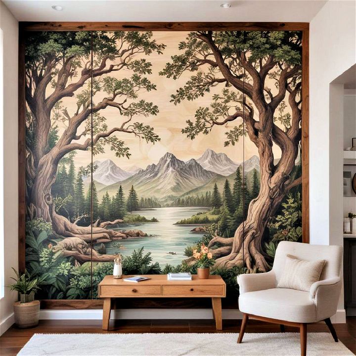 unique and personalized painted wood murals