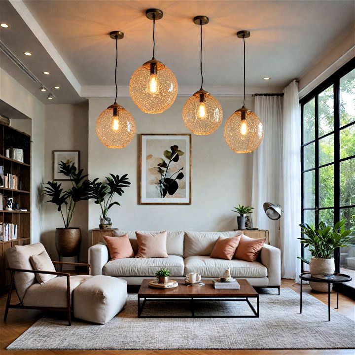 unique artistic living room pendant lights