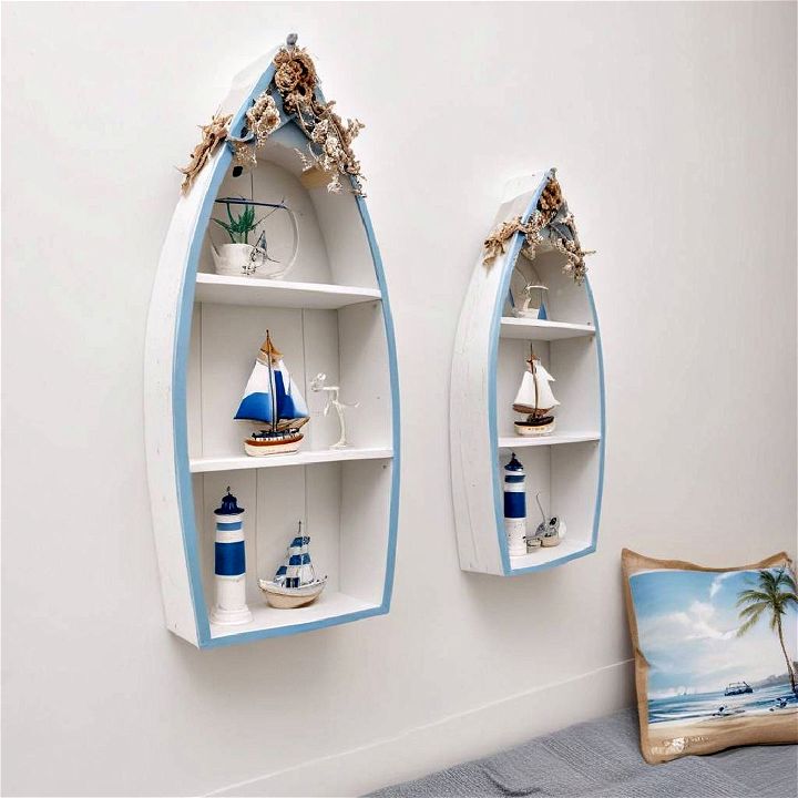 unique boat inspired shelving