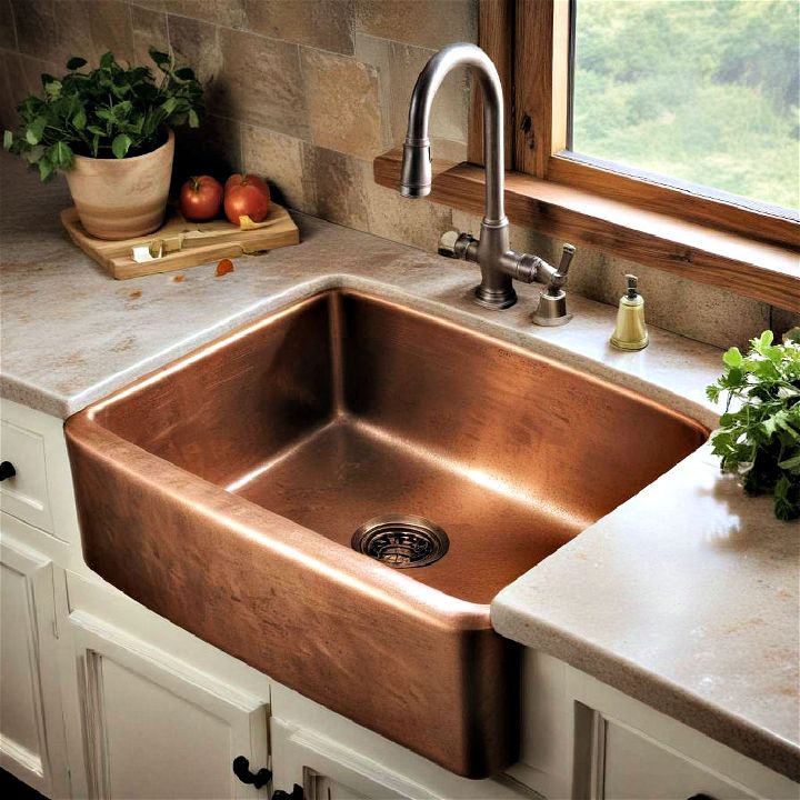 unique copper sinks for kitchen