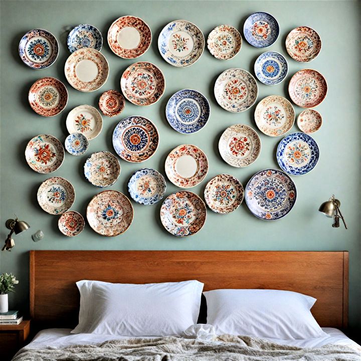 unique decorative plates for bedroom wall