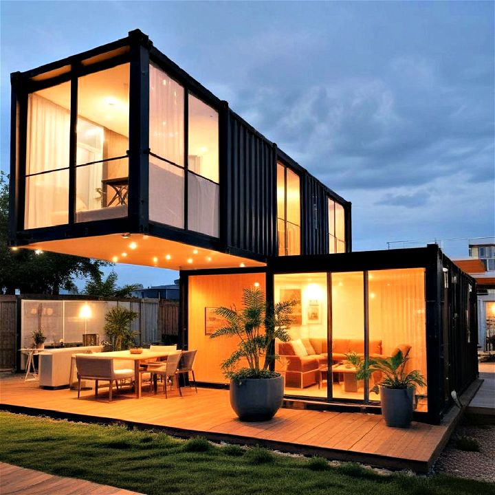 unique modern container villa