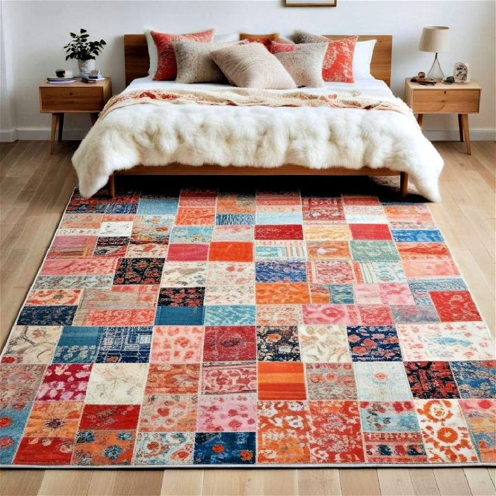 unique patchwork rug design